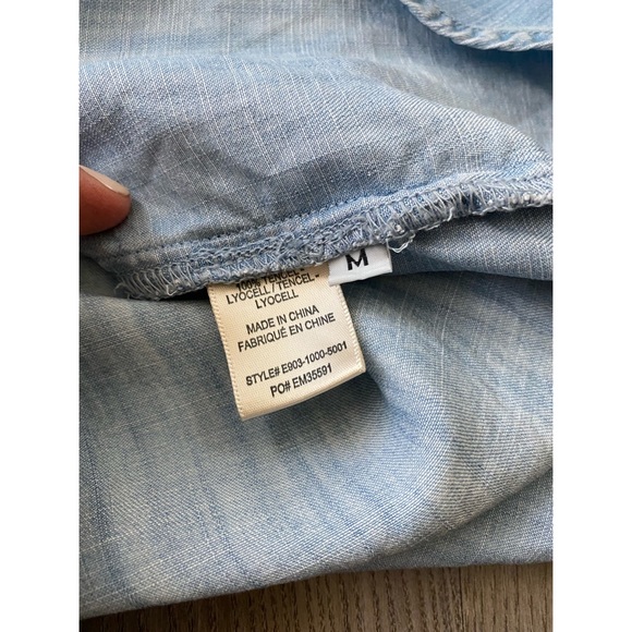 Anthropologie Cloth + Stone Women’s Denim Shirtdress - Picture 12 of 15